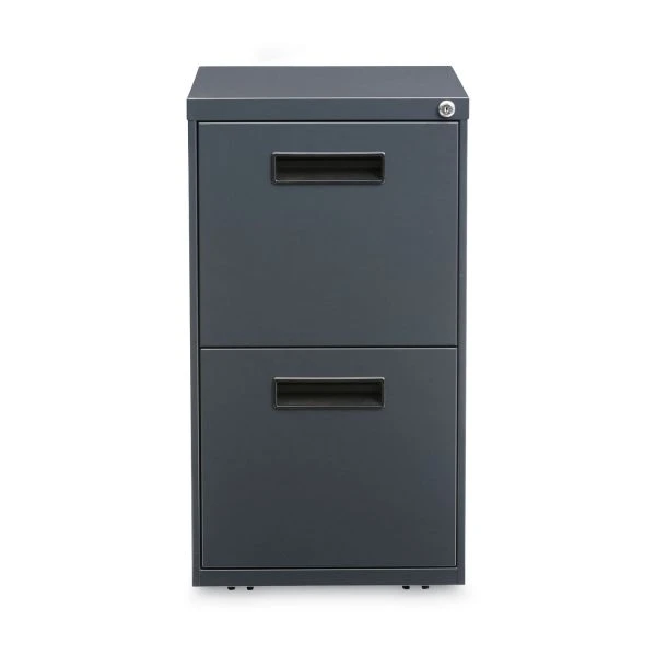 Alera File Pedestal, Left Or Right, 2 Legal/Letter-Size File Drawers, Charcoal, 14.96" X 19.29" X 27.75" 9 Alera File Pedestal, Left Or Right, 2 Legal/Letter-Size File Drawers, Charcoal, 14.96" X 19.29" X 27.75" - Image 9