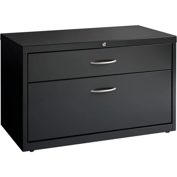 Lorell 2-Drawer Lateral Credenza, Letter/Legal/A4, 36" Wide, Charcoal 9 Lorell 2-Drawer Lateral Credenza, Letter/Legal/A4, 36" Wide, Charcoal - Image 9