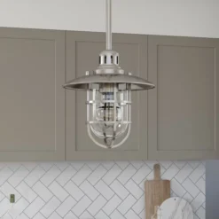 Bay 8.25" Wide Lantern Pendant With Glass/Metal Shade In Brushed Nickel/Clear 10 Bay 8.25" Wide Lantern Pendant With Glass/Metal Shade In Brushed Nickel/Clear -office furniture sale 42c73fc89e2fdf4fd733ec6d5d44cd462e