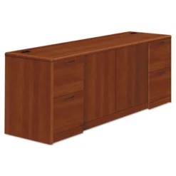 HON 10700 Series Credenza W/Doors, 72w X 24d X 29.5h, Cognac