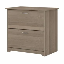 Bush Furniture Cabot 2 Drawer Lateral File Cabinet In Ash Gray