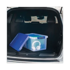 Bankers Box Latch Lid Storage Bin, 22.38" X 14.19" X 10.63", Clear/Blue 8 Bankers Box Latch Lid Storage Bin, 22.38" X 14.19" X 10.63", Clear/Blue -office furniture sale 430609d02367f6edbe35413f9fccb73a04