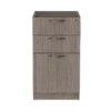 Alera Valencia Series Full Pedestal File, Left/Right, 3-Drawers: Box/Box/File, Legal/Letter, Gray, 15.63" X 20.5" X 28.5"