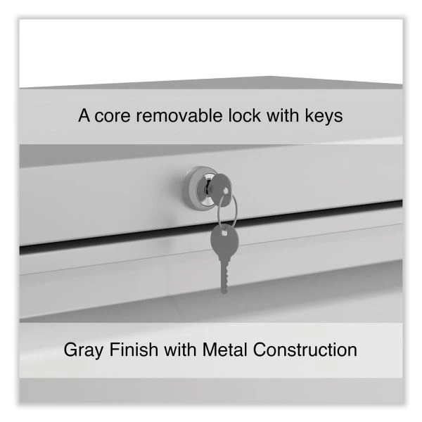 Alera Lateral File, 4 Legal/Letter-Size File Drawers, Light Gray, 36" X 18.63" X 52.5" 7 Alera Lateral File, 4 Legal/Letter-Size File Drawers, Light Gray, 36" X 18.63" X 52.5" - Image 7