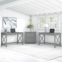 Bush Furniture Key West 2 Person Desk Set With Lateral File Cabinet In Cape Cod Gray 14 Bush Furniture Key West 2 Person Desk Set With Lateral File Cabinet In Cape Cod Gray -office furniture sale 438b716b29af3bb0a3fa50bd396039ac7d