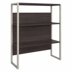 Bush Business Furniture Hybrid 36W Bookcase Hutch In Storm Gray