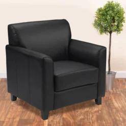Flash Furniture Diplomat Series Black Leather Chair