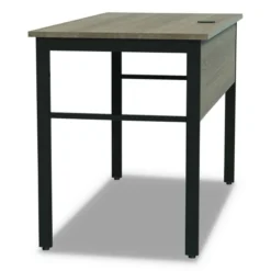 Linea Italia Urban Series Desk Workstation, 47.25" X 23.75" X 29.5", Natural Walnut -office furniture sale 442757f14c90f41b7a7f21cc85480a0836