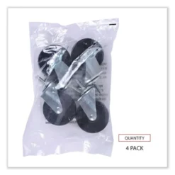 Alera Optional Casters For Wire Shelving, Grip Ring Stem, 3" Wheel, Black, 4/Set (2 Locking) 12 Alera Optional Casters For Wire Shelving, Grip Ring Stem, 3" Wheel, Black, 4/Set (2 Locking) -office furniture sale 44364d30348da41f16785b03cf2bbafbcc