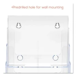 Deflecto 4-Compartment DocuHolder, Magazine Size, 9.38w X 7d X 13.63h, Clear -office furniture sale 445b3ec1b686b6bed33840e0ff609cb2cb