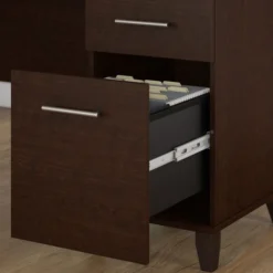 Bush Furniture Somerset 60W Office Desk With Lateral File Cabinet And 5 Shelf Bookcase In Mocha Cherry -office furniture sale 44bb815e8b5a6980366f7c53a7d5dfe092