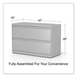 Alera Lateral File, 2 Legal/Letter-Size File Drawers, Light Gray, 42" X 18.63" X 28" -office furniture sale 4512a4a1b8b39af62dab8d7ce7688773fb
