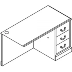 HON 94000 Series "L" Workstation Right Return, 48w X 24d X 29.5h, Mahogany -office furniture sale 451bb5a5cb3f97b6e6a7501d5791cf98b4