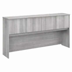 Bush Business Furniture Hybrid 72W Desk Hutch In Platinum Gray