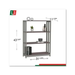 Linea Italia Trento Line Bookcase, Three-Shelf, 31.5w X 11.63d X 43.25h, Mocha 15 Linea Italia Trento Line Bookcase, Three-Shelf, 31.5w X 11.63d X 43.25h, Mocha -office furniture sale 458bcd966feb6fd8570955a5cff2bbdfc3