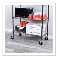 Alera Optional Casters For Wire Shelving, Grip Ring Type K Stem, 4" Wheel, Black/Silver, 4/Set (2 Locking) 13 Alera Optional Casters For Wire Shelving, Grip Ring Type K Stem, 4" Wheel, Black/Silver, 4/Set (2 Locking) -office furniture sale 45964c6bc200612c90304f134824a928bd