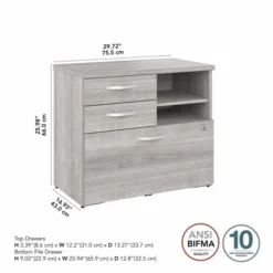 Bush Business Furniture Studio A Office Storage Cabinet With Drawers And Shelves In Platinum Gray -office furniture sale 4607836d616ed9e5f17728fbfe0e077341 1