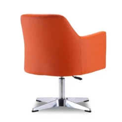 Pelo Adjustable Height Swivel Accent Chair In Orange And Polished Chrome (Set Of 2) 7 Pelo Adjustable Height Swivel Accent Chair In Orange And Polished Chrome (Set Of 2) -office furniture sale 471f9d12d3fef471212d7e9fa4808bff52