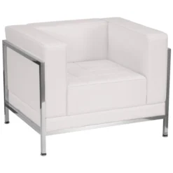 Flash Furniture White Leather Chair