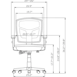 Lorell Mid-Back Swivel Mesh Office Chair -office furniture sale 47c22c21fdc56ea945301ad3ab132f0b48