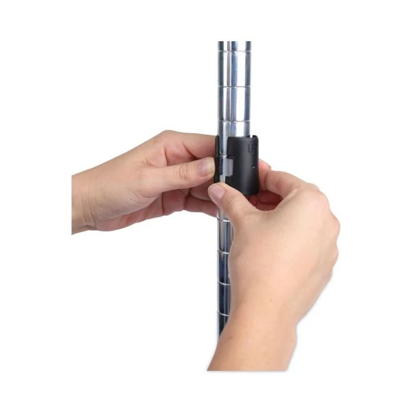 Alera Residential Wire Shelving, Four-Shelf, 36w X 14d X 54h, Silver 2 Alera Residential Wire Shelving, Four-Shelf, 36w X 14d X 54h, Silver - Image 2