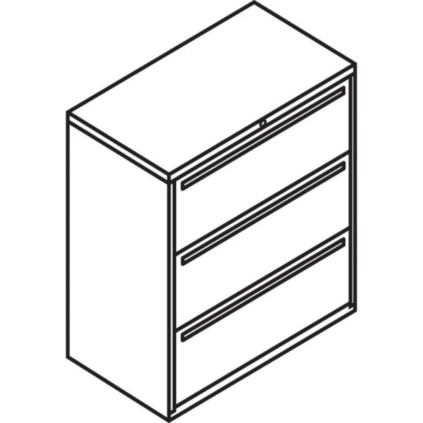 HON 700 Series Three-Drawer Lateral File, Letter/Legal/A4, 36w X 18d, Putty 2 HON 700 Series Three-Drawer Lateral File, Letter/Legal/A4, 36w X 18d, Putty - Image 2