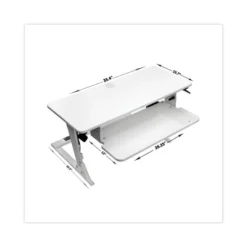 3M Precision Standing Desk, 35.4" X 23.2" X 6.2" To 20", White -office furniture sale 48570d77792b8304796edfe72b65247b0a
