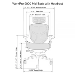 WorkPro Quantum 9000 Series Ergonomic Mesh High-Back Chair With Headrest -office furniture sale 488c6db3ecb65393d392386e70e21bd8ae