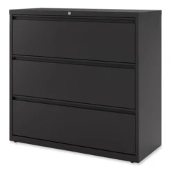 Alera Lateral File, 3 Legal/Letter/A4/A5-Size File Drawers, Black, 42" X 18.63" X 40.25" -office furniture sale 494d531eb0e65bb016b8058dc165598086
