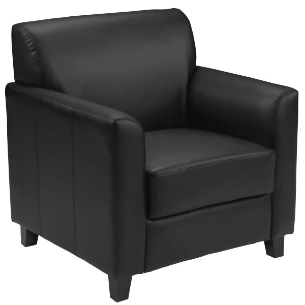 Flash Furniture Diplomat Series Black Leather Chair 2 Flash Furniture Diplomat Series Black Leather Chair - Image 2