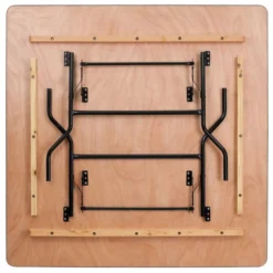 Gerry 5-Foot Square Wood Folding Banquet Table -office furniture sale 49d400d5abb8a0147d0aeb54fb46a9b957