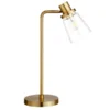 Granville 21" Tall Table Lamp With Glass Shade In Brass/Clear