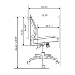 Adley Mesh/Fabric Low-Back Task Chair, Gray/White, BIFMA Certified -office furniture sale 4b6d5bca46606973a2bd1910f4117c0e08