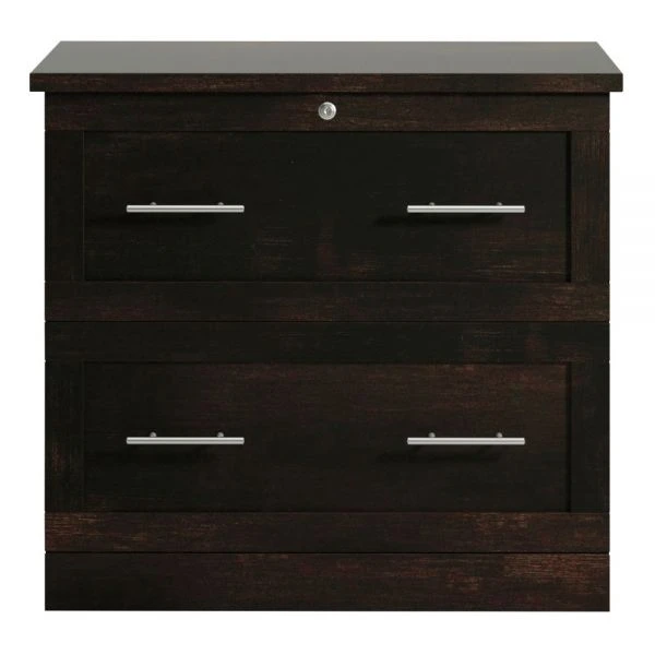 2-Drawer 30"W Lateral File Cabinet, Peppered Black 4 2-Drawer 30"W Lateral File Cabinet, Peppered Black - Image 4