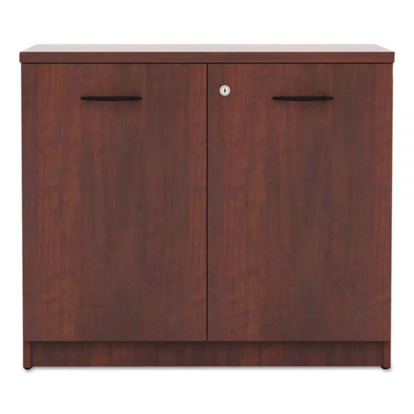 Alera Valencia Series Storage Cabinet, 34.13w X 22.78d X 29h, Medium Cherry 2 Alera Valencia Series Storage Cabinet, 34.13w X 22.78d X 29h, Medium Cherry - Image 2