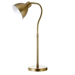 Vincent 25.13" Tall Table Lamp With Metal Shade In Brass/Brass -office furniture sale 4bbc8b10ef94917cd7e650ca0f40b28830
