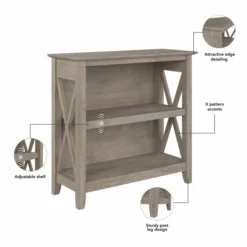 Bush Furniture Key West Small 2 Shelf Bookcase In Washed Gray 10 Bush Furniture Key West Small 2 Shelf Bookcase In Washed Gray -office furniture sale 4bbf64e4c1c8fe3c4eb98eb25adb4c6845