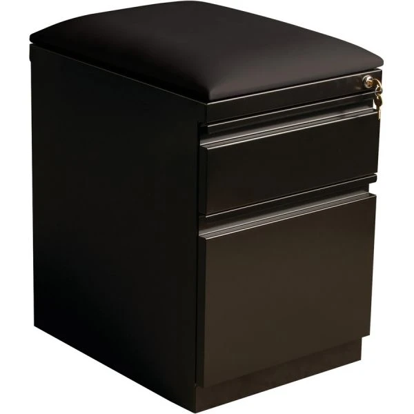 Lorell 2-Drawer Mobile File Cabinet With Seating 1 Lorell 2-Drawer Mobile File Cabinet With Seating