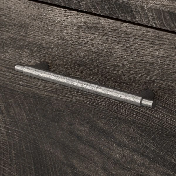 Bush Furniture Key West 2 Drawer Mobile File Cabinet In Dark Gray Hickory 3 Bush Furniture Key West 2 Drawer Mobile File Cabinet In Dark Gray Hickory - Image 3