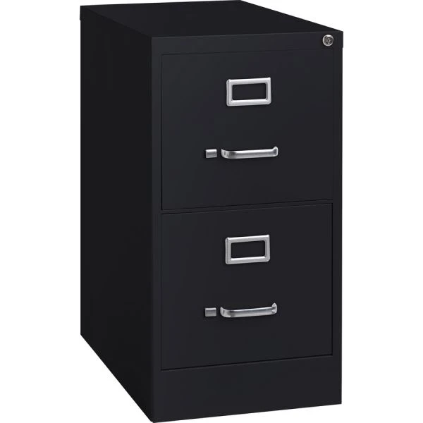 Lorell Commercial-Grade 2 Drawer Vertical File Cabinet, Letter Size, 28" High, Black 1 Lorell Commercial-Grade 2 Drawer Vertical File Cabinet, Letter Size, 28" High, Black