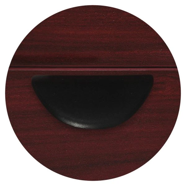 Lorell Prominence 2.0 Mahogany Laminate Right-Pedestal Credenza - 2-Drawer 8 Lorell Prominence 2.0 Mahogany Laminate Right-Pedestal Credenza - 2-Drawer - Image 8