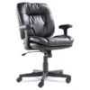 OIF Executive Swivel/Tilt Chair, Supports Up To 250 Lb, 16.93" To 20.67" Seat Height, Black