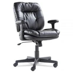 OIF Executive Swivel/Tilt Chair, Supports Up To 250 Lb, 16.93" To 20.67" Seat Height, Black