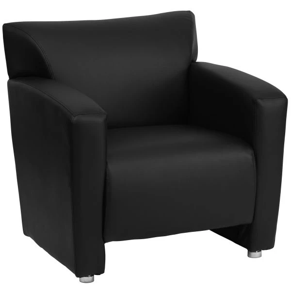Flash Furniture Majesty Series Black Leather Chair 3 Flash Furniture Majesty Series Black Leather Chair - Image 3