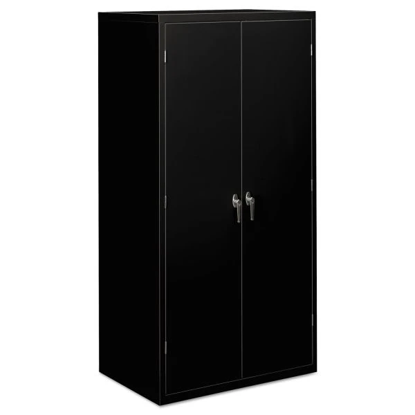 HON Assembled Storage Cabinet, 36w X 24.25d X 71.75h, Black 1 HON Assembled Storage Cabinet, 36w X 24.25d X 71.75h, Black