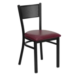 Flash Furniture Grid Back Metal Restaurant Chair