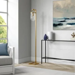 Shiloh 68" Tall Floor Lamp With Glass Shade In Brass/Seeded 8 Shiloh 68" Tall Floor Lamp With Glass Shade In Brass/Seeded -office furniture sale 4dc56b2a63a65e8c68b68b6a68cd6ed8da