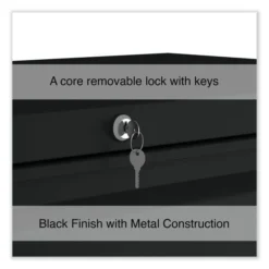 Alera Lateral File, 5 Legal/Letter/A4/A5-Size File Drawers, Black, 36" X 18.63" X 67.63" -office furniture sale 4dccb15133ec6edeb570ea362a7da17dae