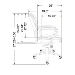 Mayhart Vinyl Mid-Back Task Chair, Black, BIFMA Certified -office furniture sale 4dd0cdce1b66335da4c2875e537729e1c1