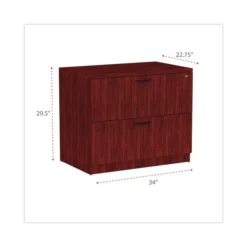 Alera Valencia Series Lateral File, 2 Legal/Letter-Size File Drawers, Mahogany, 34" X 22.75" X 29.5" -office furniture sale 4e56f9f43f868e4df7aa708382eaeaac86
